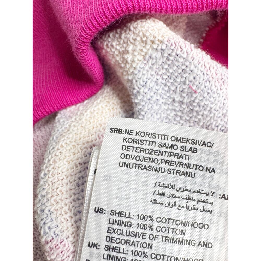 NEW ADIDAS FARM RIO Bold Pink Cropped Jacket Tropical Hoodie Size Medium - Picture 6 of 7